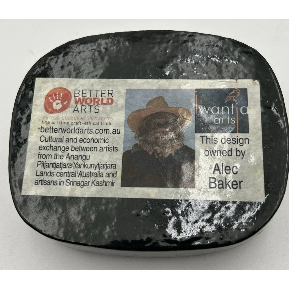 Better World Arts Handcrafted‎ Paper Mache Tribal Trinket Box Alec Baker Aussie